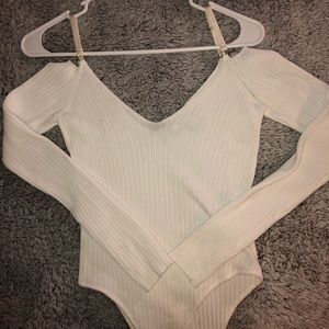 White knit bodysuit
